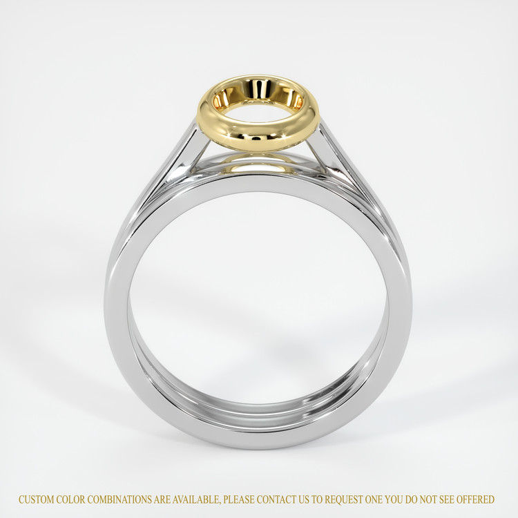 18K Yellow & White Wedding Set Ring Setting