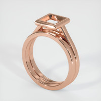 14K Rose Gold Wedding Set Ring Setting Video