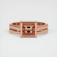 14K Rose Gold Wedding Set Ring Setting Image