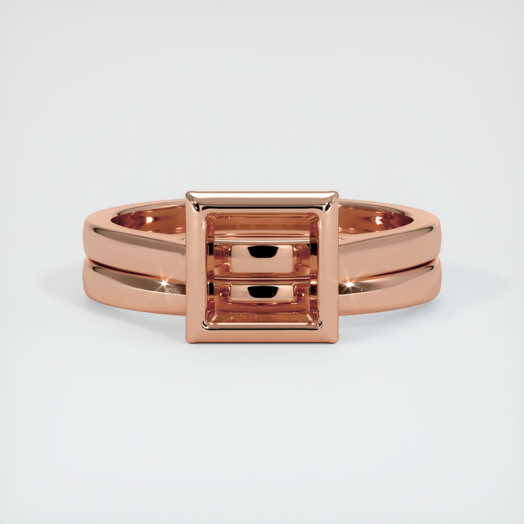 14K Rose Gold Wedding Set Ring Setting