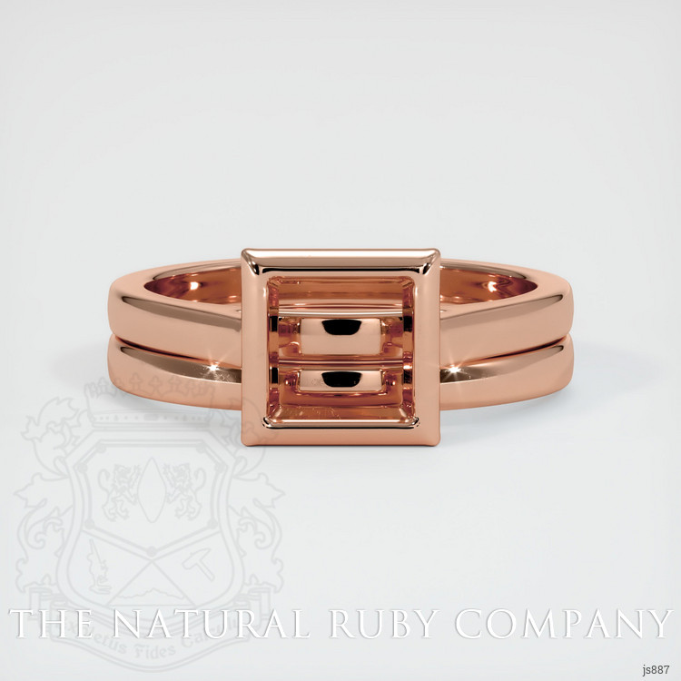14K Rose Gold Wedding Set Ring Setting