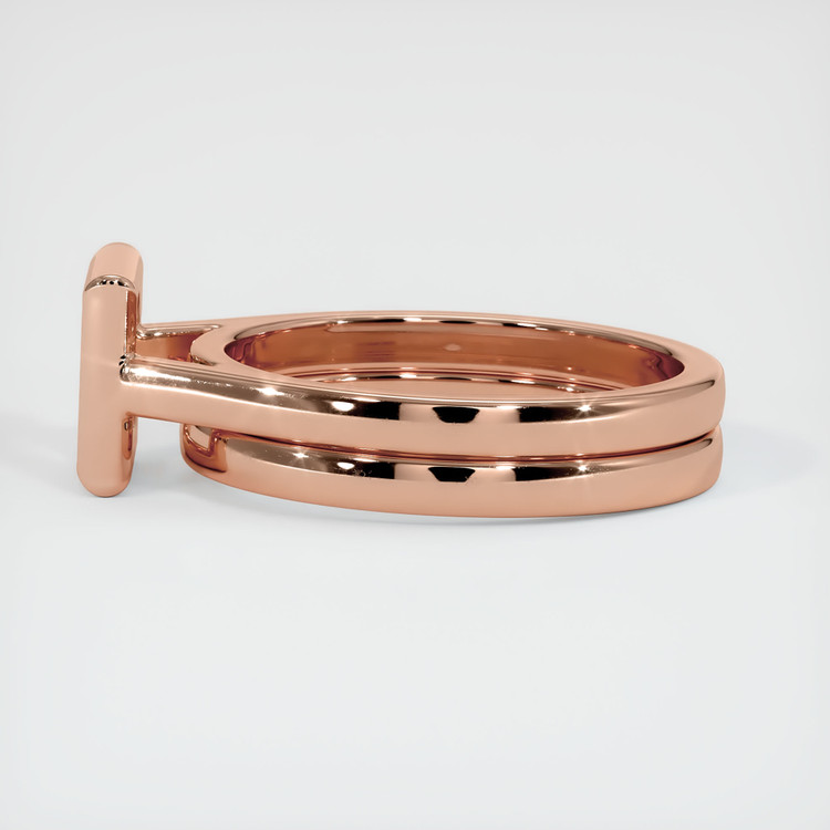 14K Rose Gold Wedding Set Ring Setting