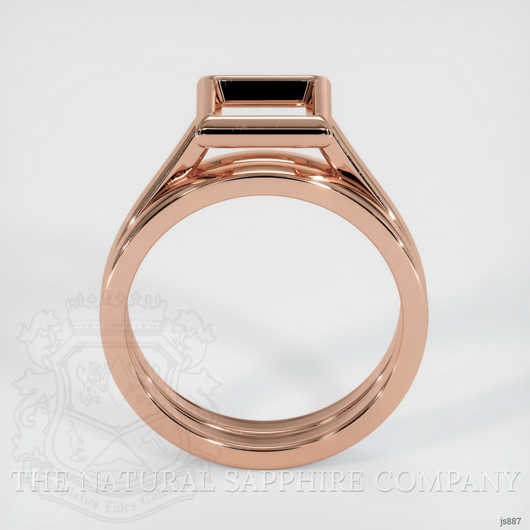 14K Rose Gold Wedding Set Ring Setting