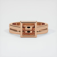 18K Rose Gold Wedding Set Ring Setting Image
