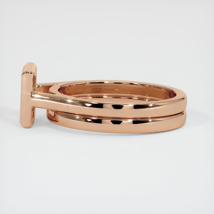 18K Rose Gold Wedding Set Ring Setting