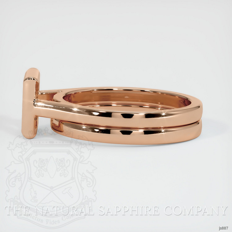 18K Rose Gold Wedding Set Ring Setting