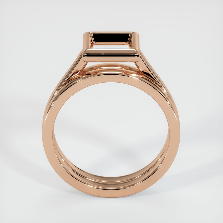 18K Rose Gold Wedding Set Ring Setting