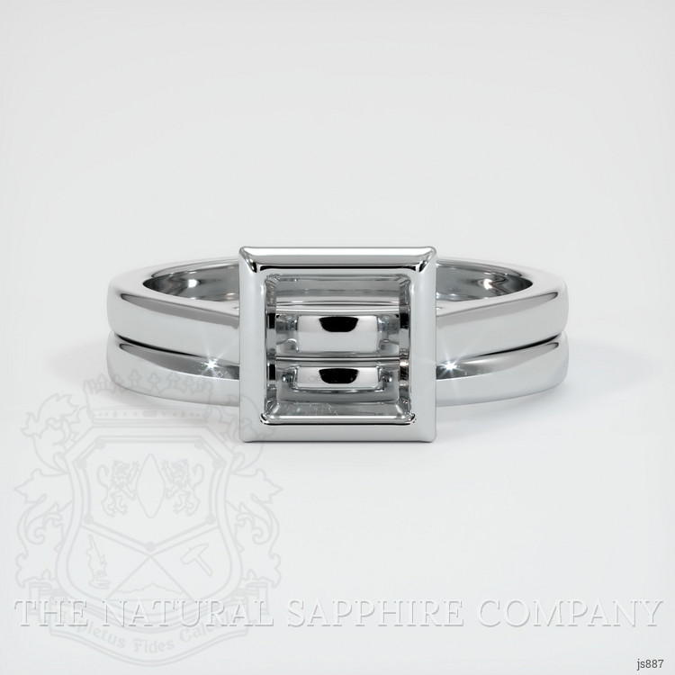 14K White Gold Wedding Set Ring Setting