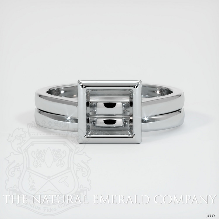 18K White Gold Wedding Set Ring Setting