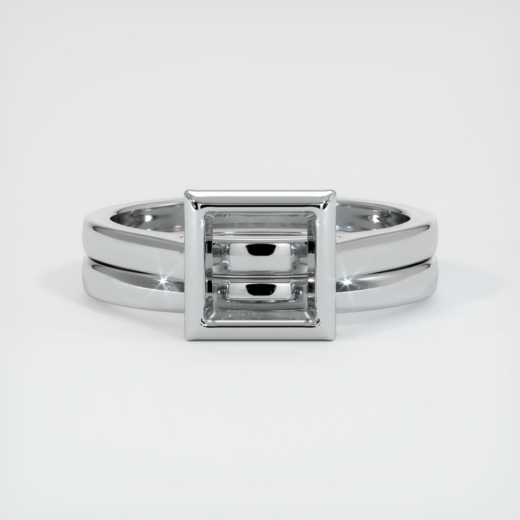 18K White Gold Wedding Set Ring Setting