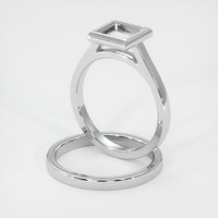 18K White Gold Wedding Set Ring Setting Image