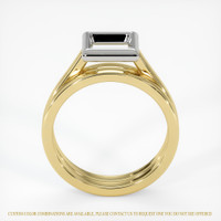 18K White & Yellow Wedding Set Ring Setting Image