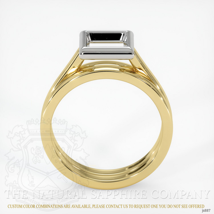 18K White & Yellow Wedding Set Ring Setting