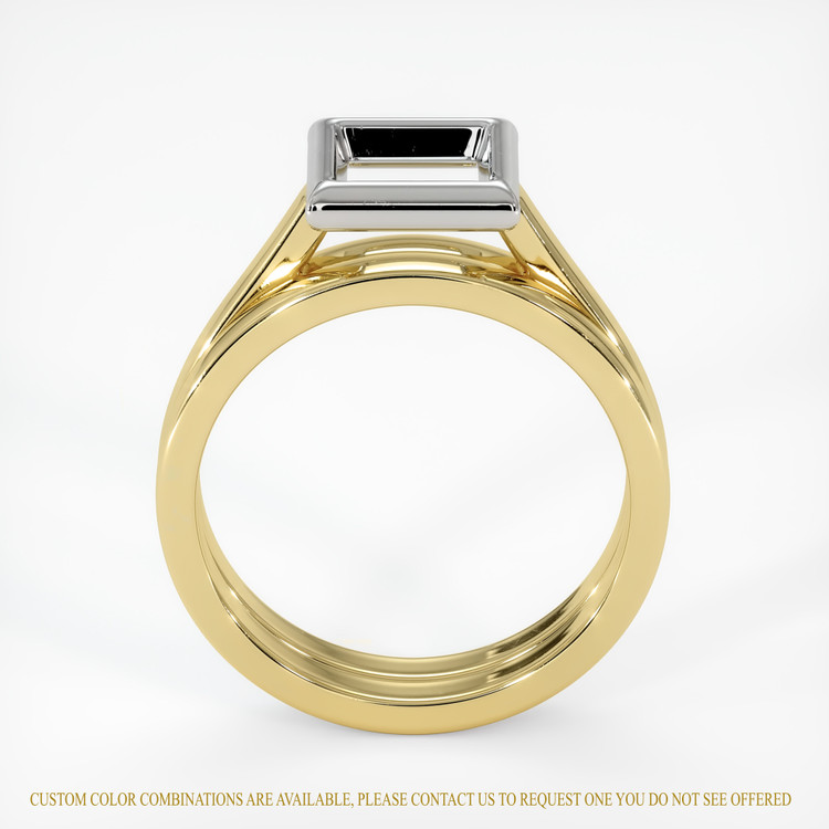 18K White & Yellow Wedding Set Ring Setting