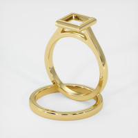 10K Yellow Gold Wedding Set Ring Setting Image