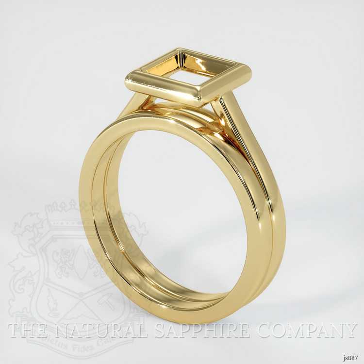 14K Yellow Gold Wedding Set Ring Setting