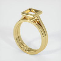 18K Yellow Gold Wedding Set Ring Setting Video