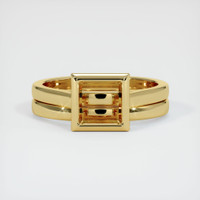 18K Yellow Gold Wedding Set Ring Setting Image