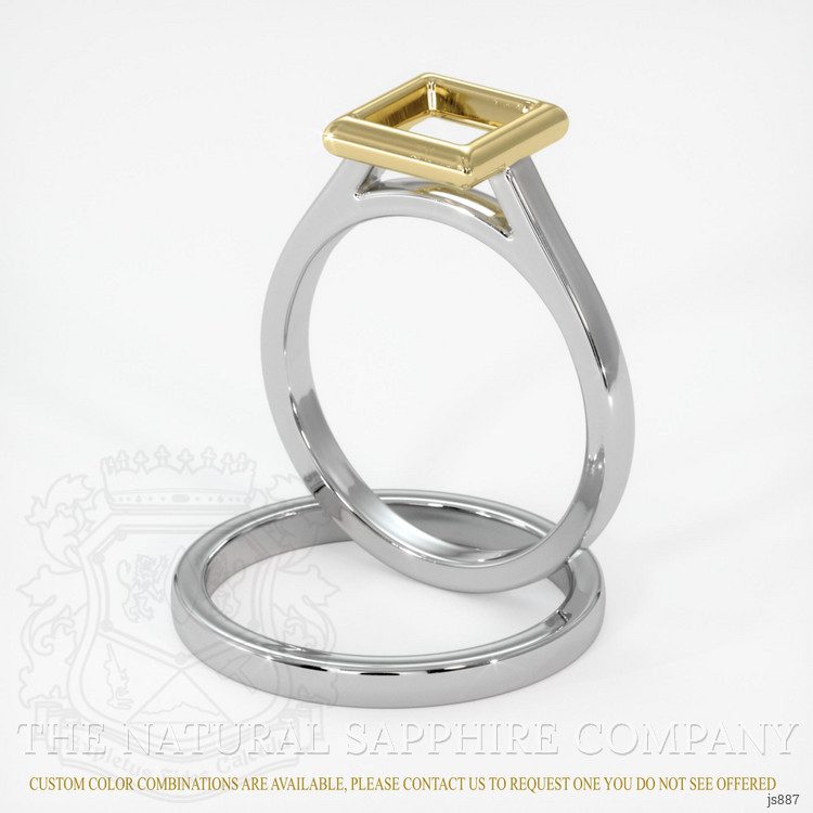 14K Yellow & White Wedding Set Ring Setting