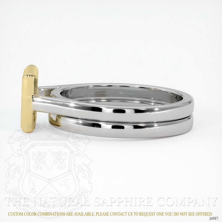 18K Yellow & White Wedding Set Ring Setting