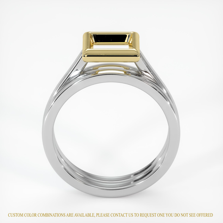18K Yellow & White Wedding Set Ring Setting