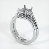 Silver Three Stone Ring Setting Video
