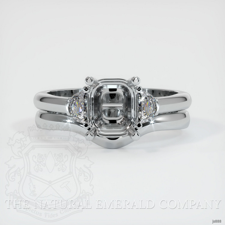Silver Three Stone Ring Setting