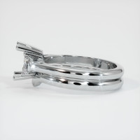 10K White Gold Three Stone Ring Setting Image