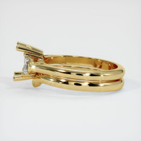 10K Yellow Gold Three Stone Ring Setting Image