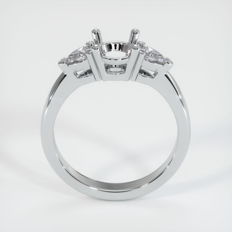 Silver Three Stone Ring Setting