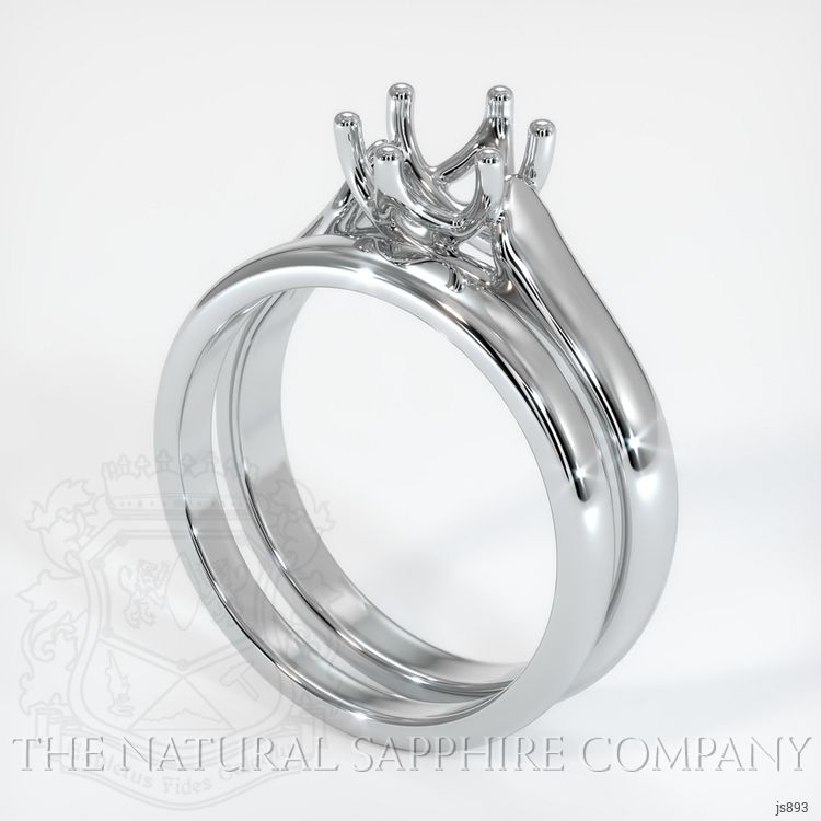 Platinum 950 Wedding Set Ring Setting