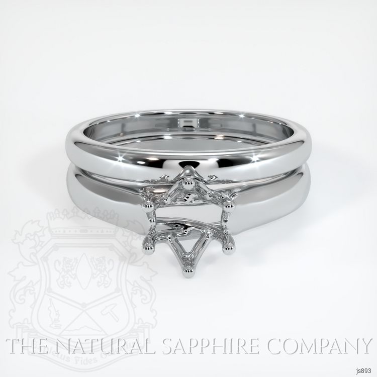 Platinum 950 Wedding Set Ring Setting
