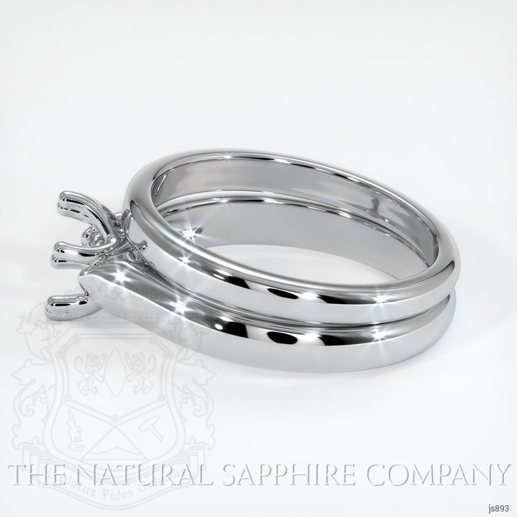 Platinum 950 Wedding Set Ring Setting