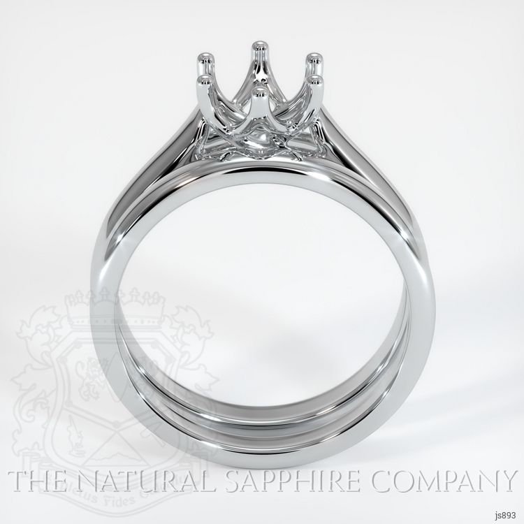 Platinum 950 Wedding Set Ring Setting
