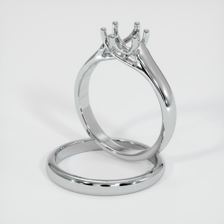 Platinum 950 Wedding Set Ring Setting