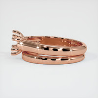 14K Rose Gold Wedding Set Ring Setting Image
