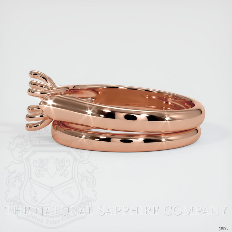 14K Rose Gold Wedding Set Ring Setting
