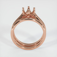 14K Rose Gold Wedding Set Ring Setting Image