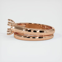 18K Rose Gold Wedding Set Ring Setting Image