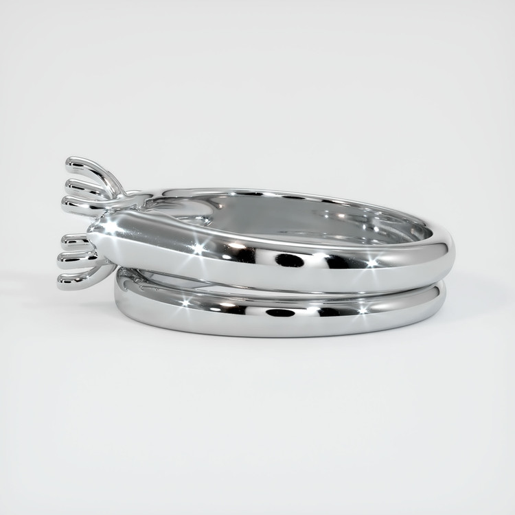 Silver Wedding Set Ring Setting