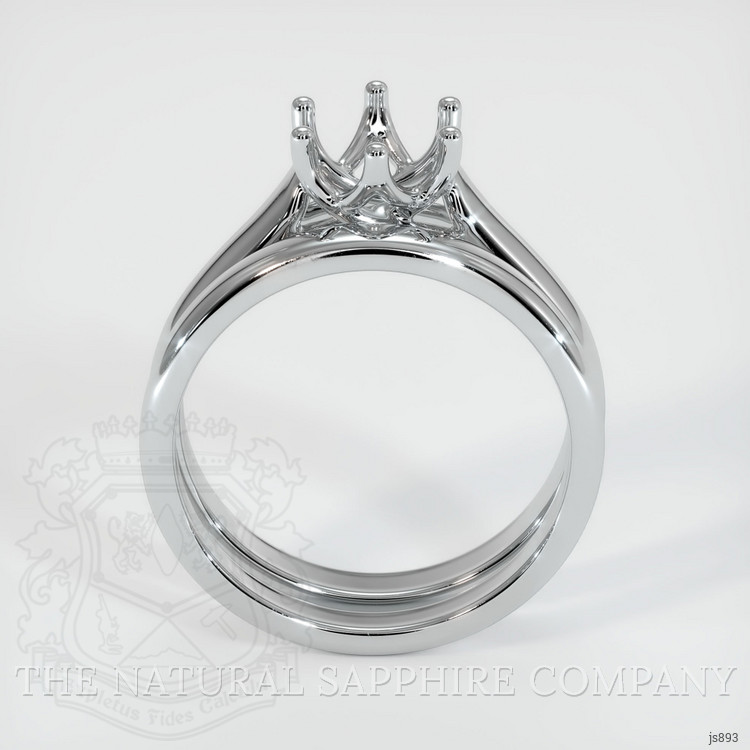 10K White Gold Wedding Set Ring Setting