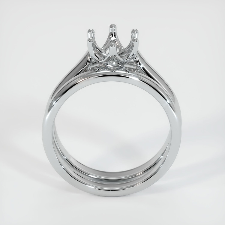 14K White Gold Wedding Set Ring Setting