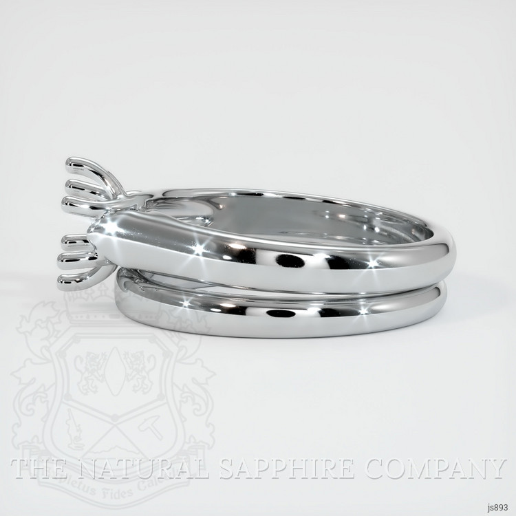 18K White Gold Wedding Set Ring Setting