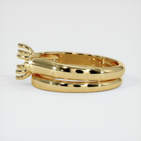 10K Yellow Gold Wedding Set Ring Setting Image