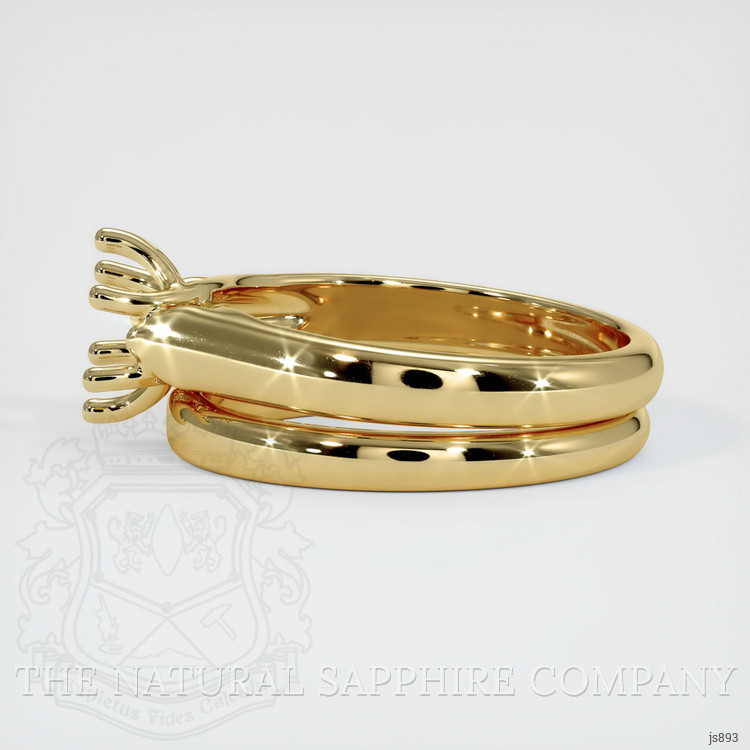 10K Yellow Gold Wedding Set Ring Setting