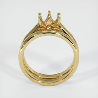 10K Yellow Gold Wedding Set Ring Setting Image