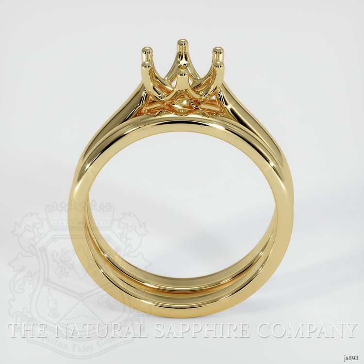 10K Yellow Gold Wedding Set Ring Setting