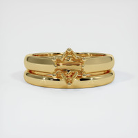 14K Yellow Gold Wedding Set Ring Setting Image
