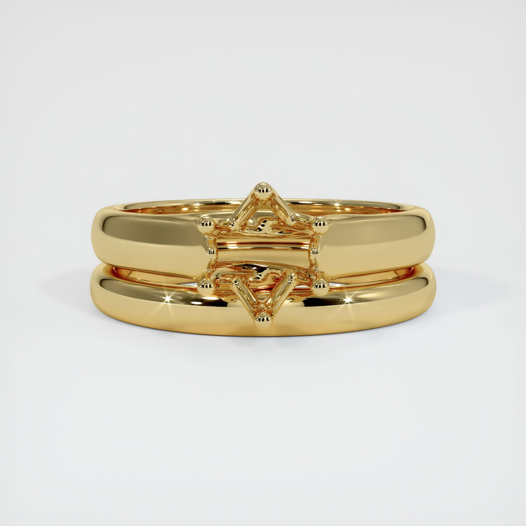 14K Yellow Gold Wedding Set Ring Setting