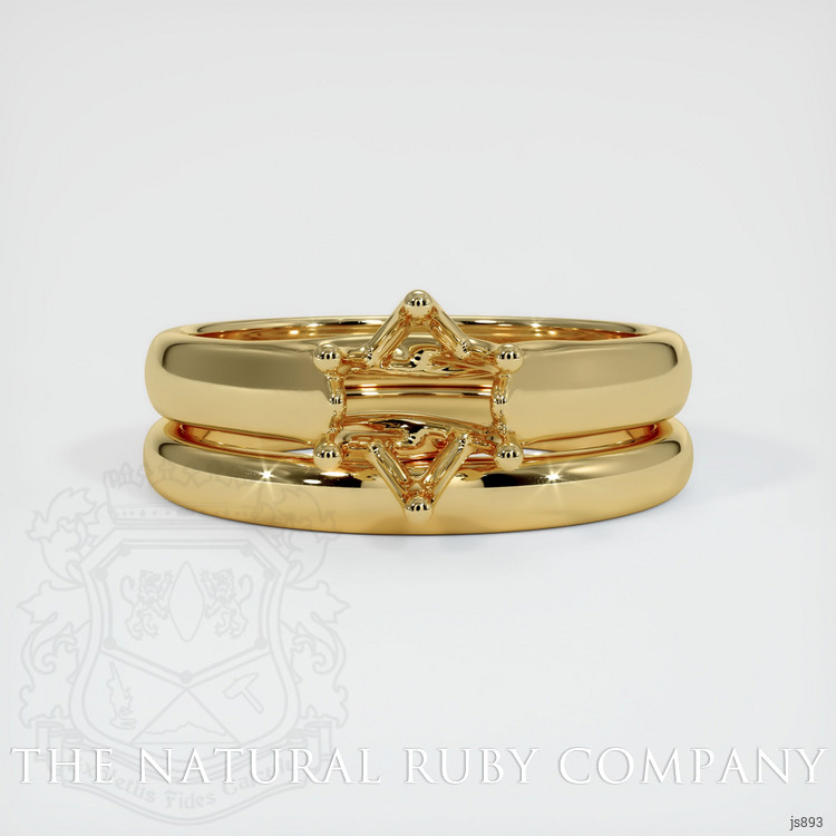14K Yellow Gold Wedding Set Ring Setting